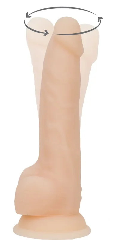 Naked Addiction – Realistischer rotierender Dildo mit Fernbedienung – 18 cm