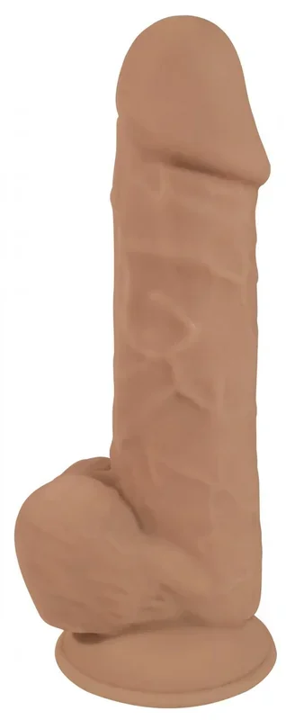 Naturdildo mit Hoden extra breit