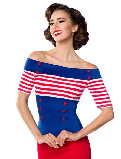 Nautical Top Blau/Weiss/Rot