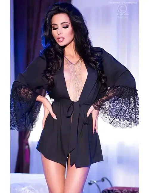 Negligé & Kimono in einem & String