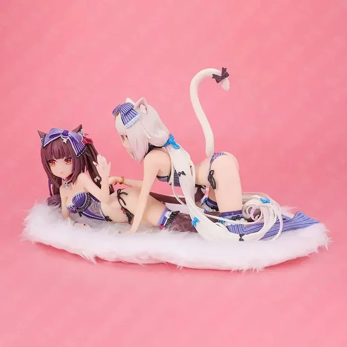 Nekopara Chocola & Vanille, Anime Katze Mädchen PVC Figur, Hentai Modell, Geschenk