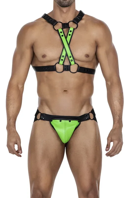 Neongrün/Schwarzer Jock Snap