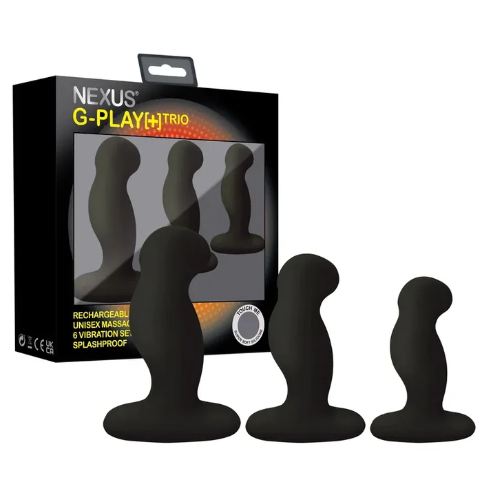 Nexus – G-Play Trio Plus Unisex Vibrator Pack – S/M/L