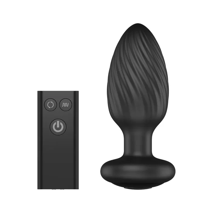 Nexus – Tornado Rotierender Butt Plug – Schwarz