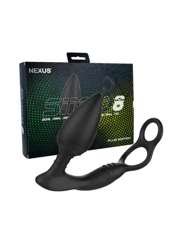 Nexus Simul8 Plug Edition Vibro-Analplug, schwarz