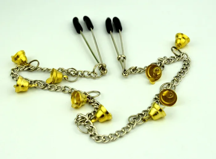 Nippelklemmen mit Kette ‚Schellen‘