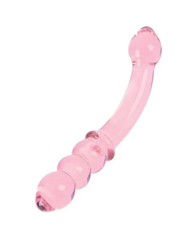 Nobü – Rose Bead Glasdildo – Rosa