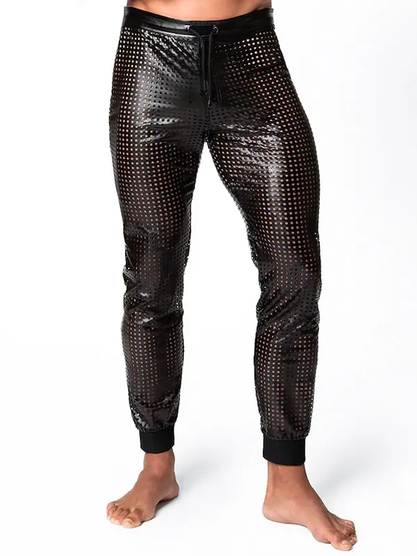 Noir Handmade H078 Wetlook-Hose, schwarz
