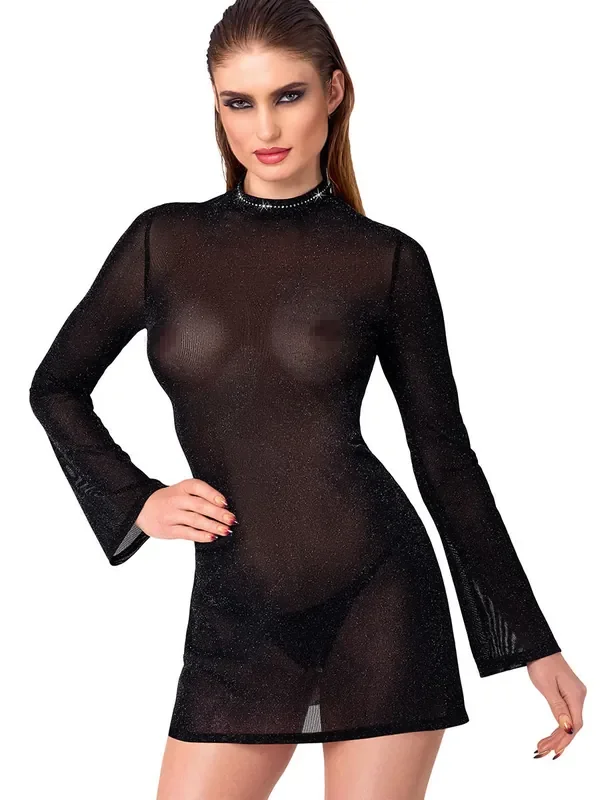 Noir Handmade Minikleid, schwarz