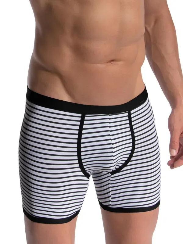Olaf Benz RED2475 Boxerpant, weiß/grau