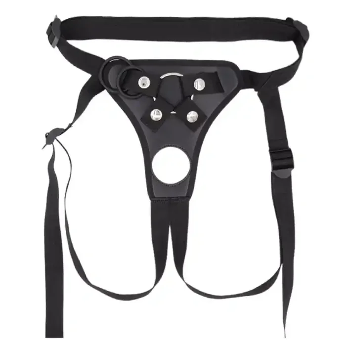 Open Strap Godet-Gürtel Schwarz