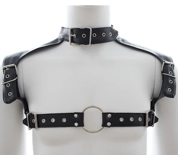 Optor Geschirr und Halsband Schwarz