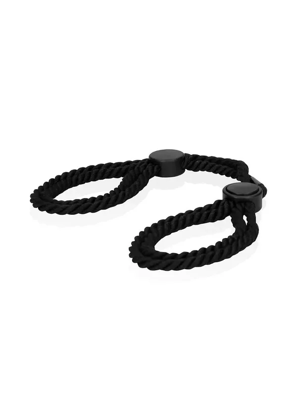 Ouch! Adjustable Rope Handcuffs Seil-Handfesseln, schwarz