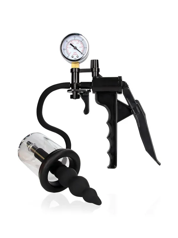 Ouch! Manual Rosing Pump Analpumpe, schwarz/transparent