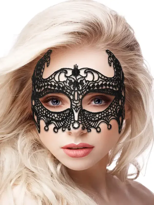 Ouch! Maske Empress Black Lace, schwarz
