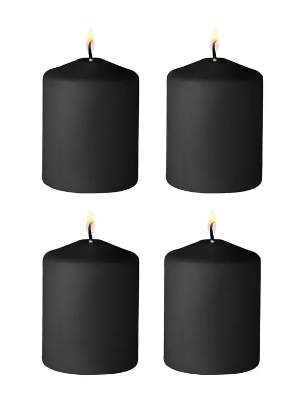 Ouch! Tease Candles Disobedient 4 Kerzen im Set, schwarz