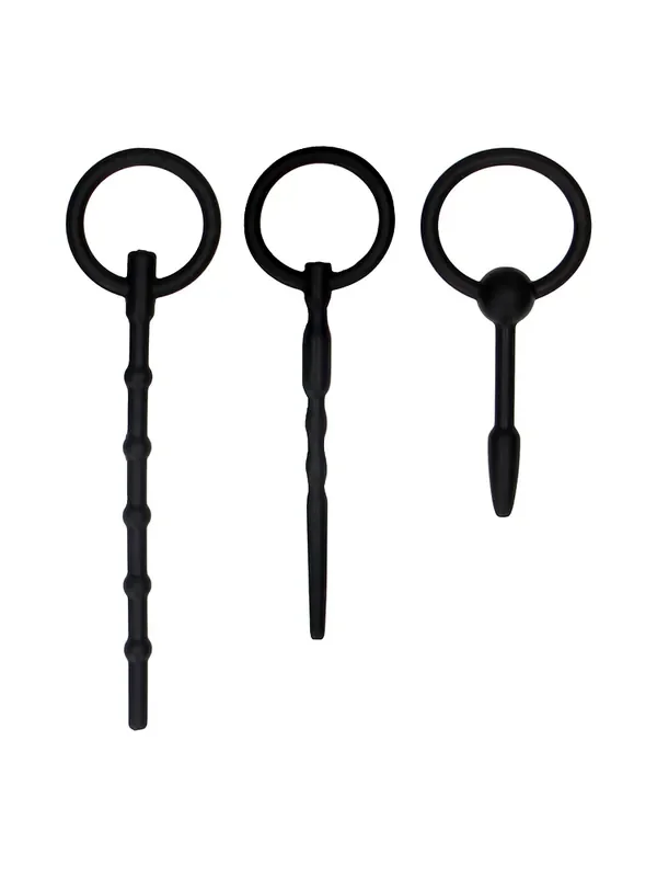 Ouch! Urethral Sounding Plug Set Dilatoren-Set, schwarz