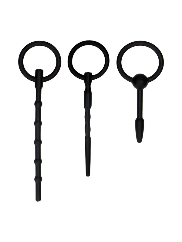 Ouch! Urethral Sounding Plug Set: Dilatoren-Set, schwarz