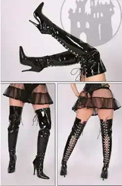 Overknee Stiefel – Lack