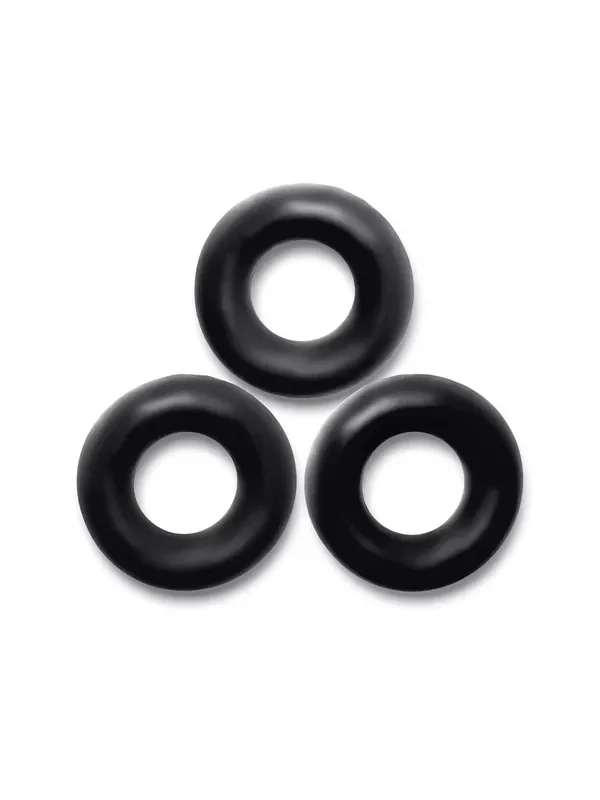 Oxballs Fat Willy Cockring 3er-Pack, schwarz