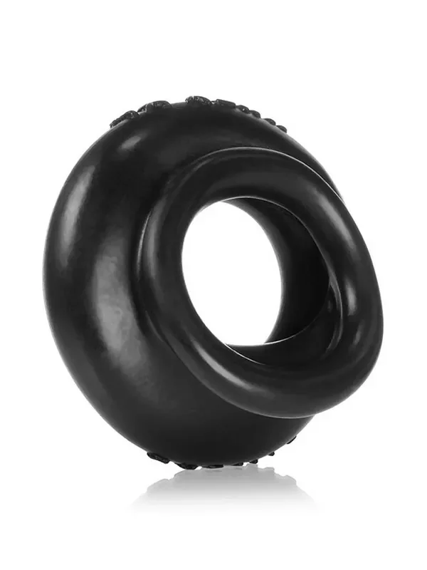Oxballs Juicy XL Padded Penis- und Hodenring, schwarz