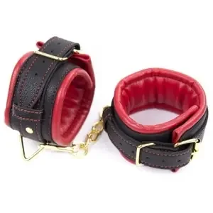 Padded Wrist Cuffs Thicken Black-Red