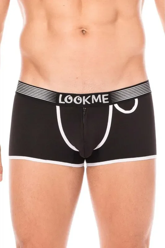 Panty mit Reißverschluss aus weichem dehnbarem Material und breitem Gummibund