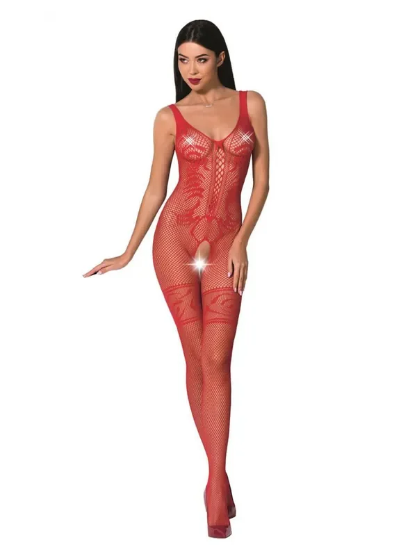 Passion BS069 Ouvert-Catsuit, rot