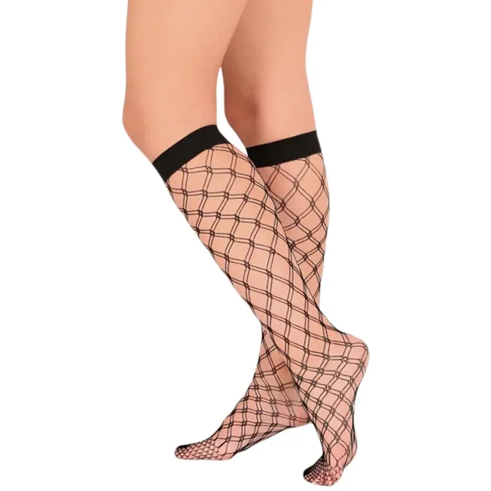 Passion Cadania Fishnet Socken Schwarz One Size