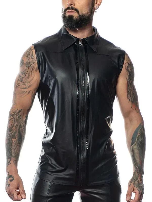 Patrice Catanzaro Chuck Wetlook-Weste, schwarz