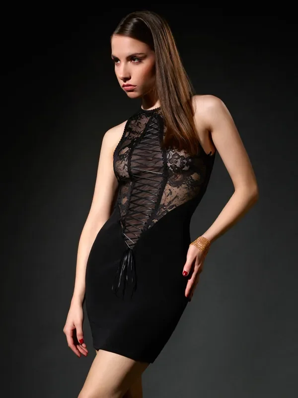 Patrice Catanzaro Saori Minikleid, schwarz