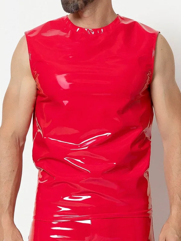 Patrice Catanzaro Soren: Lack-Tanktop, rot