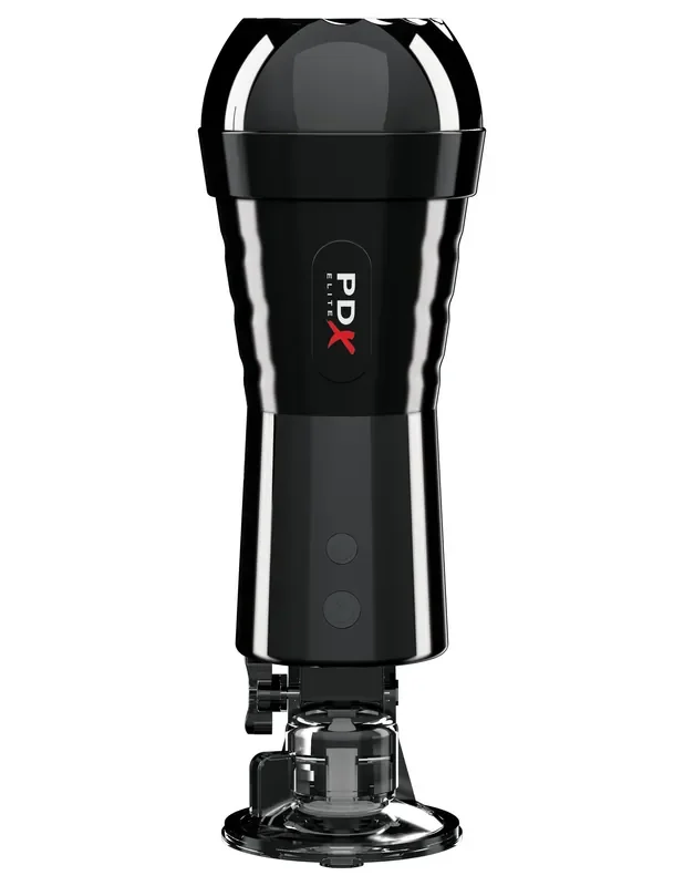 PDX Elite Peniskompressor Vibrations-Masturbator – Schwarz