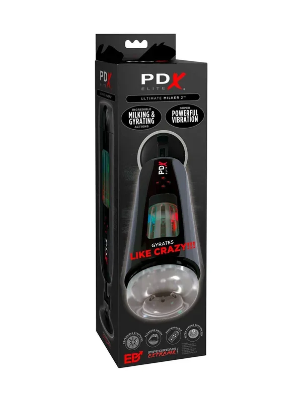 PDX Elite Ultimate Milker 2: Masturbator, schwarz
