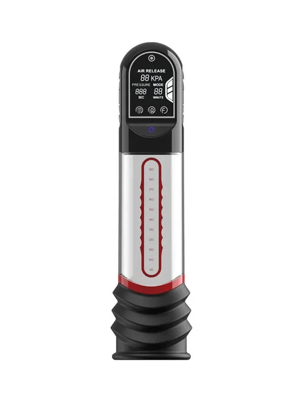 Peak Performa ISP 90 Infrared Penispumpe mit Infrarotlicht, schwarz/transparent