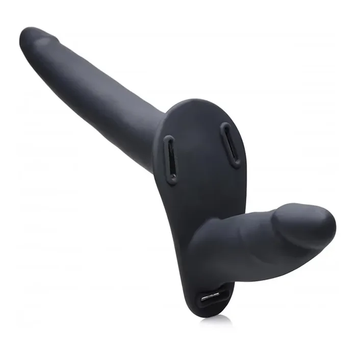 Pegger Beginner – Vibrating Double Dildo + Harness