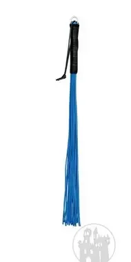 Peitsche blau m. 24 Riemen