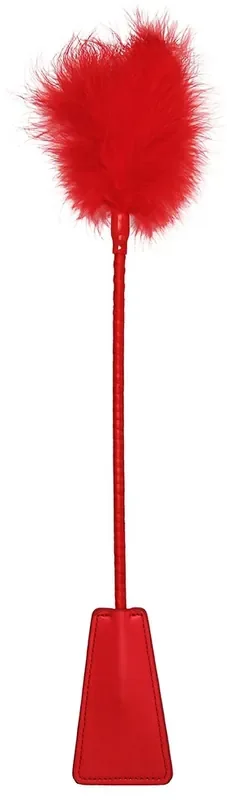 Peitsche und Staubwedel Ouch 43cm Rot