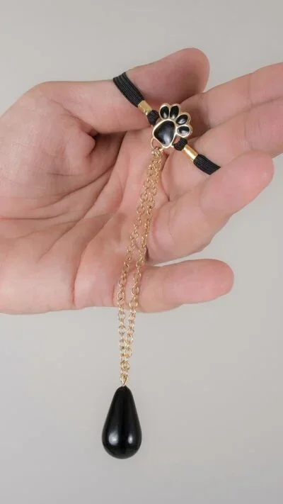 Penisschmuck Katze Gold mit Anhänder