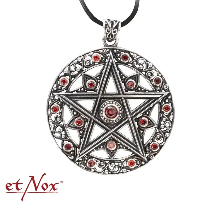 Pentagram Anhänger mit Steinen