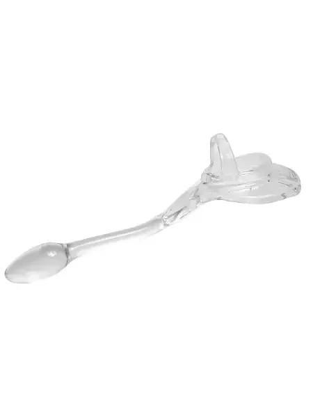 Perfect Fit Armour Tug Lock Small Penis-/Hodenring mit Analplug, transparent
