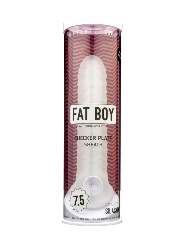 Perfect Fit Fat Boy Checker 7.5 Penishülle, transparent