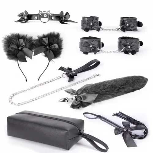 Petplay Bondage-Set mit Tasche