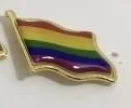 Pin LGBT-Flagge aus Metall
