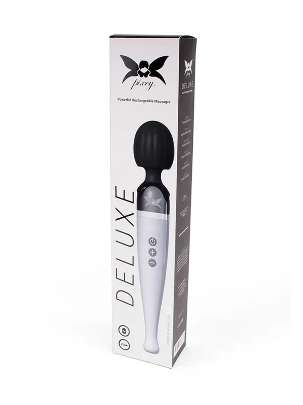 Pixey Deluxe Wandvibrator, silber/schwarz