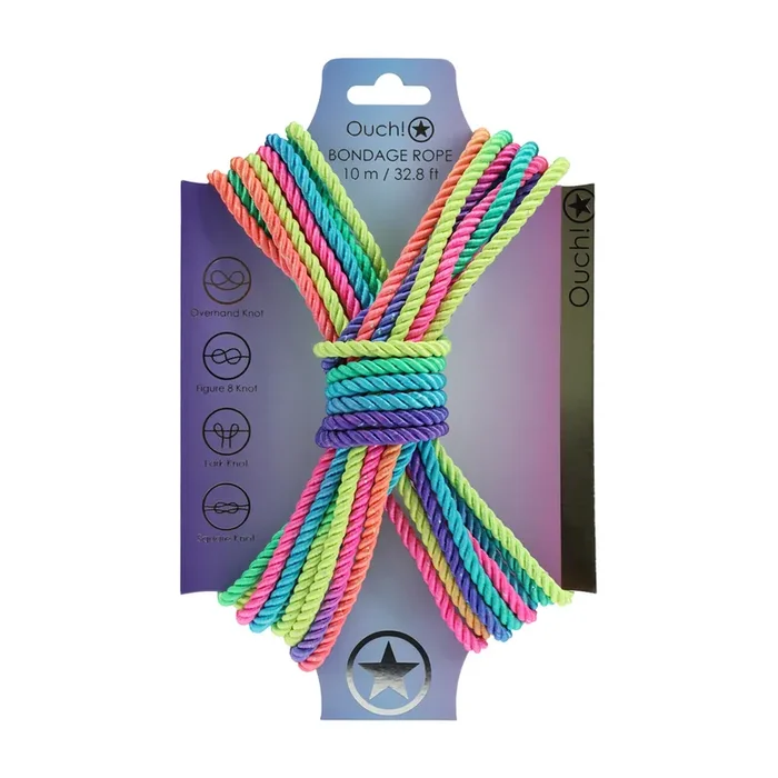 Polyester Bondage-Seil – 10 m – Mehrfarbig Hell
