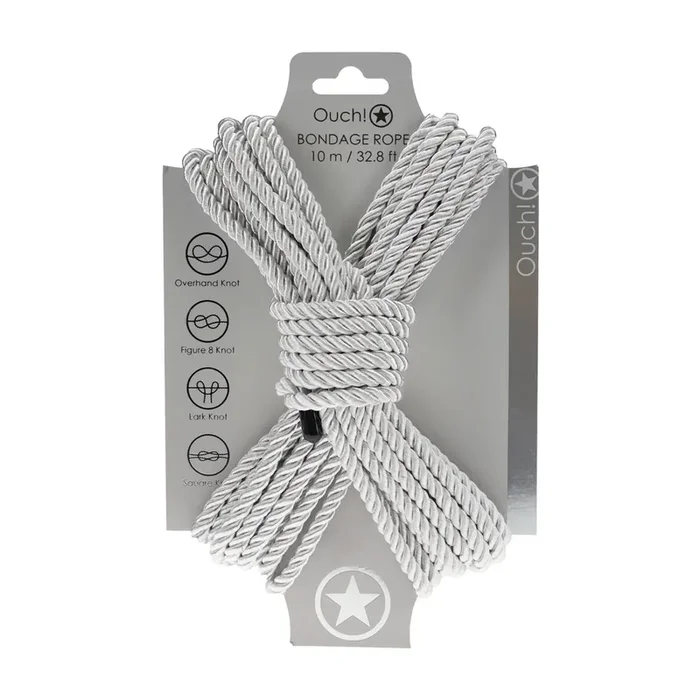 Polyester Bondage-Seil – 10 m – Silber