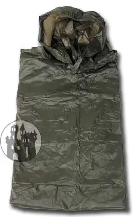 Poncho – oliv – 200x217cm, 0,12mm