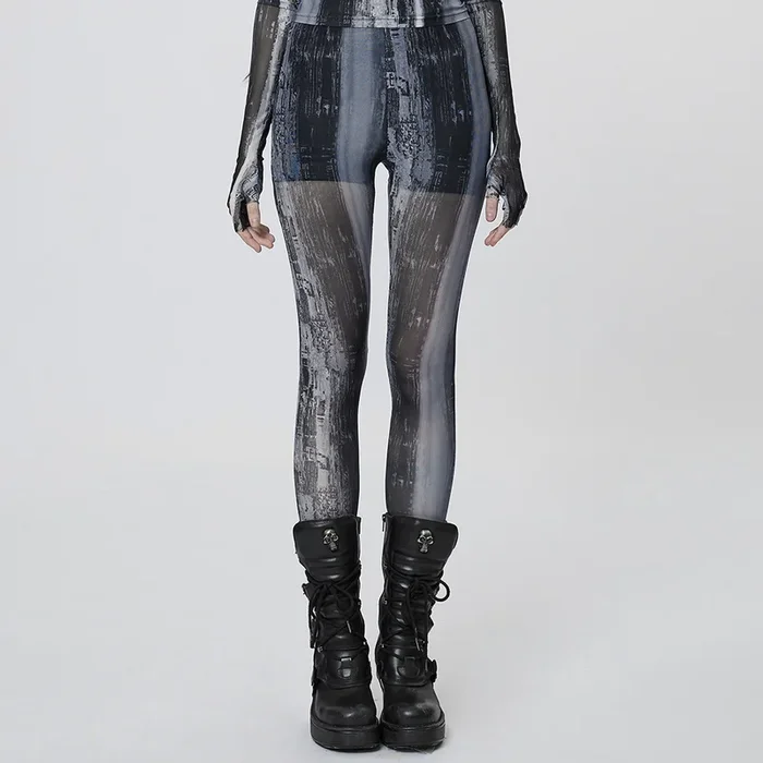 Post-Apocalyptic Grunge Mesh Leggings