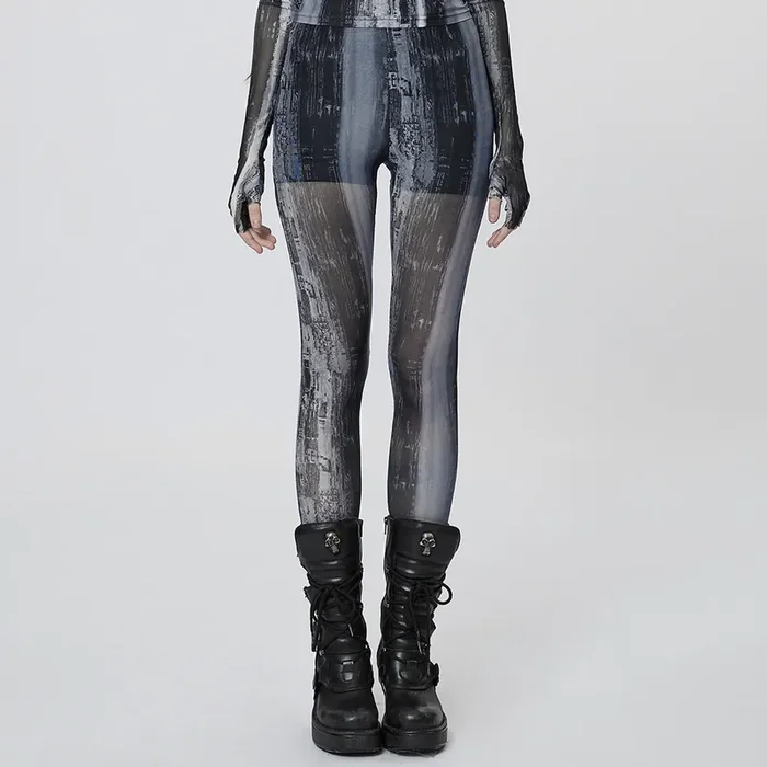 Post-Apocalyptic Grunge Mesh Leggings